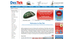 Desktop Screenshot of dectek.co.uk